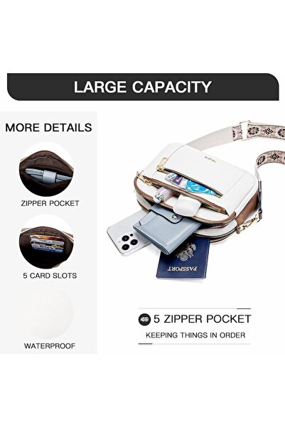 Telena Small Crossbody Bags for Women Vegan Leather Crossbody Purse | with Ad...