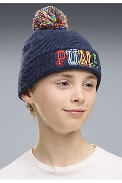 Puma Pom Pom Beanie mit mittelhoher Krone