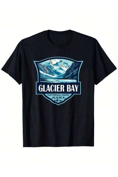 kai22 Glacier Bay National Park Illustration Travel Retro Badge Suitable For ...