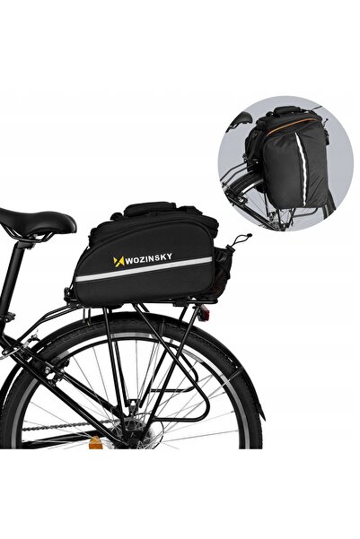 WOZINSKY Geantă mare de portbagaj 35L cu husă de ploaie pentru bicicletă