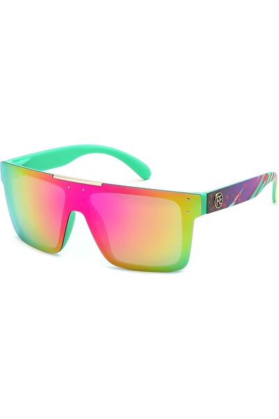 FEISEDY Men Women Sunglasses Polarized Oversized Square Vintage Cycling Runni...