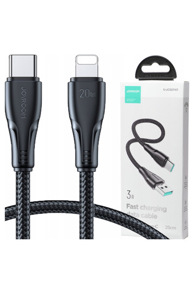 Joyroom Cablu Surpass Seria A11 pentru Lightning și USB-C 20W pentru Apple 0.25M