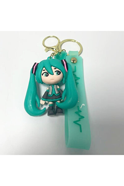 choice2 Bandai 1pcs Kawaii Hatsune Miku Keychain Anime Doll Bag Pendant Carto...