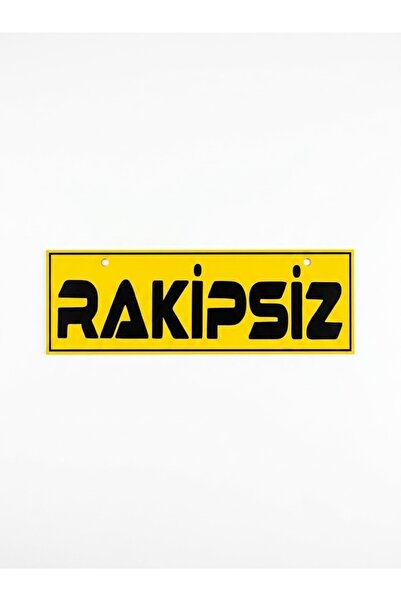 RELATOS Rakipsiz Yazılı Vantuzlu Araç Cam Levhası 25x8 cm - Sarı Nostaljik Ta...