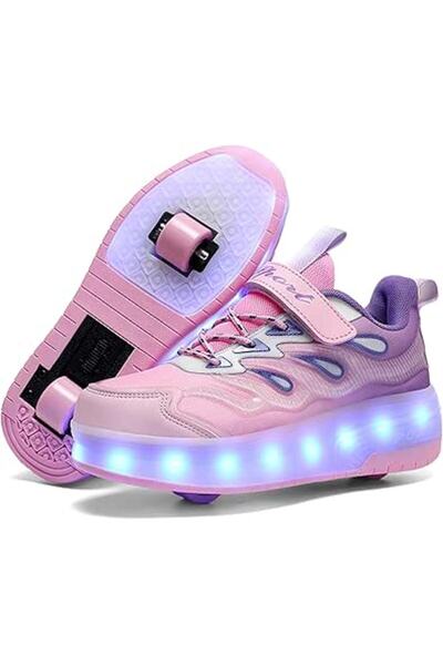 GENERAL Roller Skate Shoes for Girls Boys with Led Light Up, 3 in 1 Sneaker S...