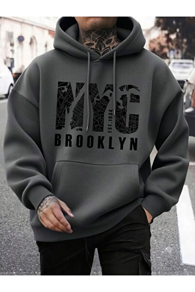 Urban Look Unisex Oversize Kapüşonlu Hoodie Sweatshirt – Premium Pamuklu, Gün...