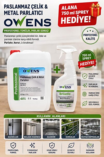 Genel Markalar PASLANMAZ ÇELİK VE METAL PARLATICI 5 LT