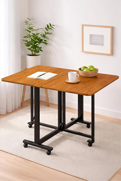 Cady One Multi-Purpose Folding Table with Lockable Casters 80*120*75cm, Dinin...