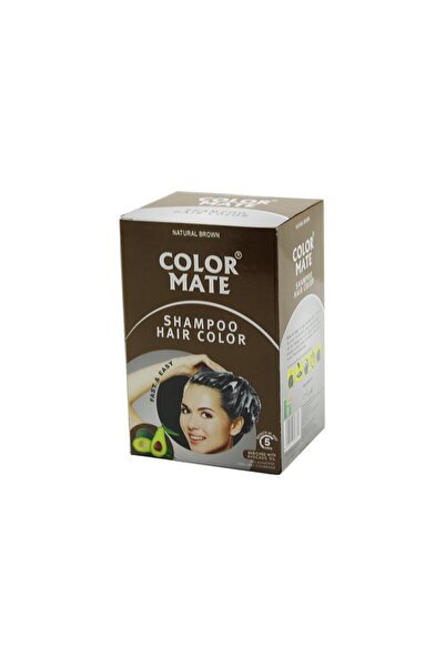GeeS Global Color Mate 10Pcs Brown Hair Dye Shampoo (5492)