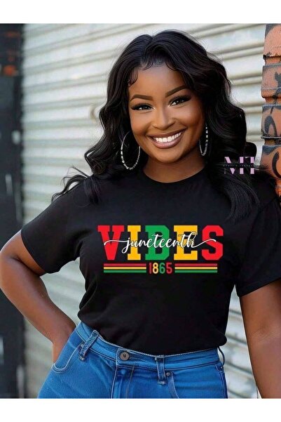 LİNA06 قميص Juneteenth Vibes 1865، مقاس S