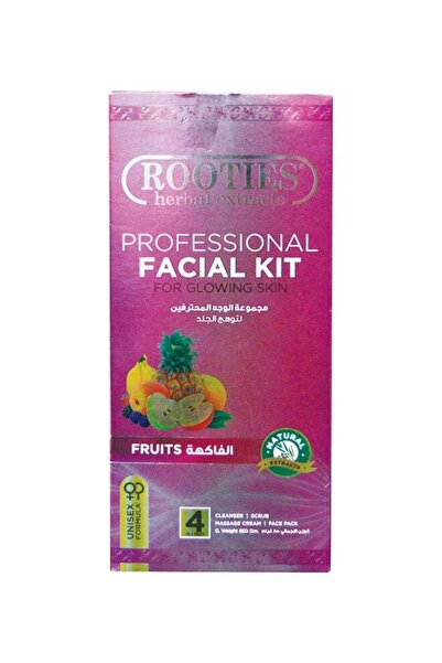 Rooties Herbal Extracts Professional Facial Kit Skin Glowing 4in1 Pack Fruits...