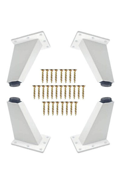 STARSTAR A set of 4 adjustable 8cm furniture legs - triangular feet with scre...