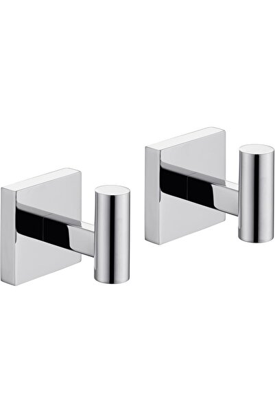 STARSTAR Two-piece chrome-plated stainless steel bathrobe hook set, suitable ...