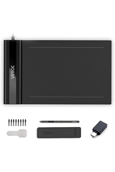 Veikk S640 6 x 4" 8192 Levels 5080 LPI Grafik Tablet + Kalem