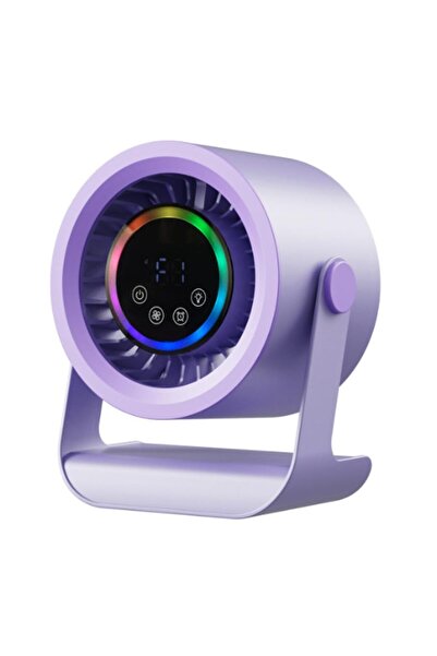 Morvena Picks Ventilator de birou portabil, răcit cu aer, cu încărcare USB re...