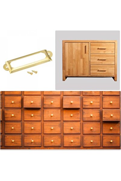 STARSTAR 30 Pcs Gold Metal Drawer Label Holders, 60x17mm Library Name Card Fr...