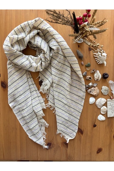 Chinko Hand-Woven Very Special Striped 100% Cotton Shawl Pareo