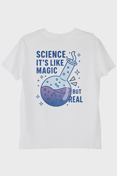 lofux Fun Meeting of Science and Magic White T-Shirt