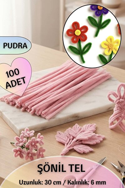 Dantelux 100 Pieces of Chenille Fuzzy Wire 30 cm |   Handicrafts, Flower Maki...