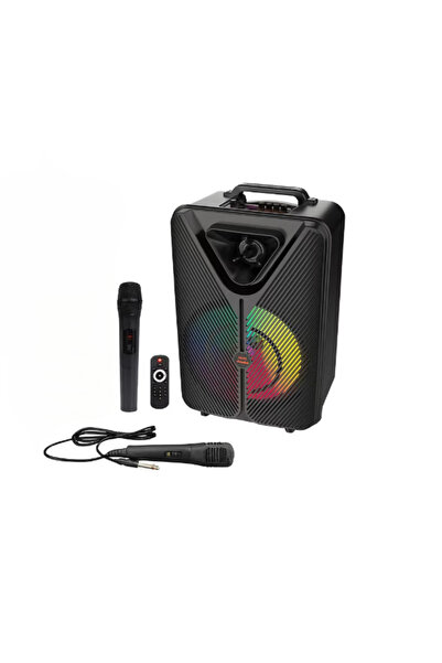 Rovitech Boxă portabilă Bluetooth, Boxă de 15 inch, Putere 40W, Lumini RGB, M...