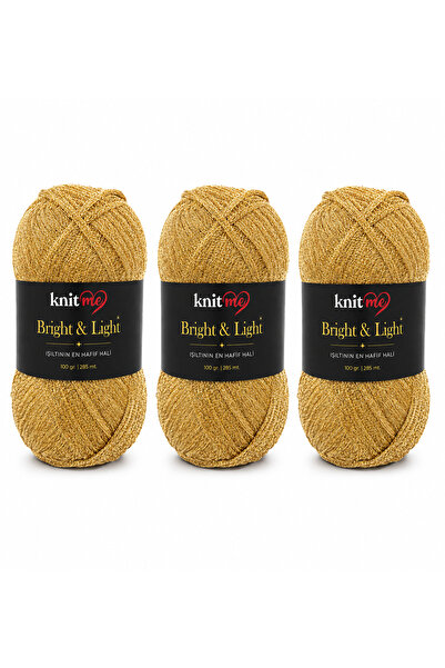 knitme Bright&Light 100 Gr 285 Mt 3-Piece Rope