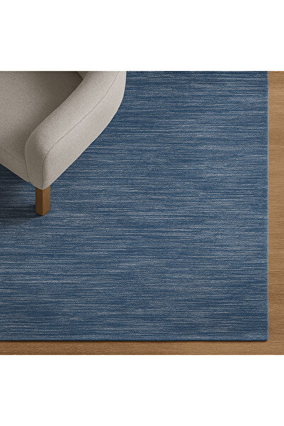 Roots Furniture striped Blue and white rug