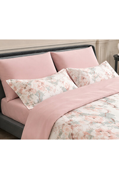 Kunzita Home مفرش ليزي مزهر نفرين 6 قطع فاخر مقاس 240×260 سم – لون أبيض