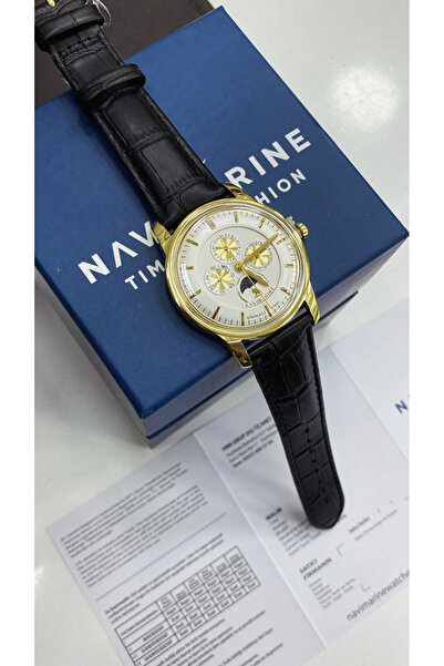 Navimarine Stainless Filled Steel Case Slim Case Function Leather Band 5 Atm ...