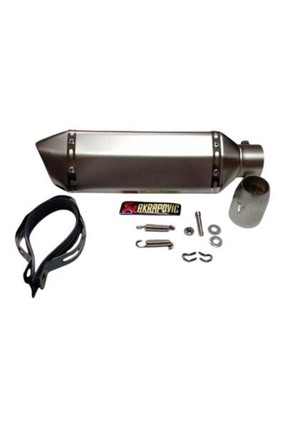 EFE Motor Modifiye Egzoz Titanium 370*51mm (Rialli) (Akrepovic Görünümlü)