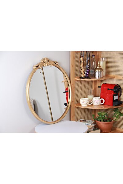 Generic *Luxury Round Decorative Mirror with Gold Stainless Steel Frame Moder...