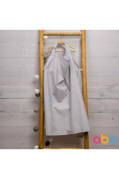 ABO Ποδιά Θηλασμού M.ABO.110 "Polka" γκρι - Γκρι one size