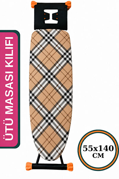 ASEV HOME Keçeli Ütü Masası Kılıfı 55x140 cm İpli masaya göre Ayarlanabilir C...