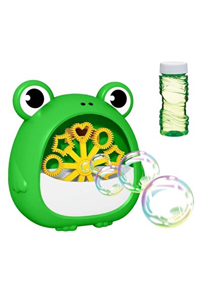 CATIANO Aparat pentru Baloane de Sapun Broscuta Verde & Rezerva 50ml