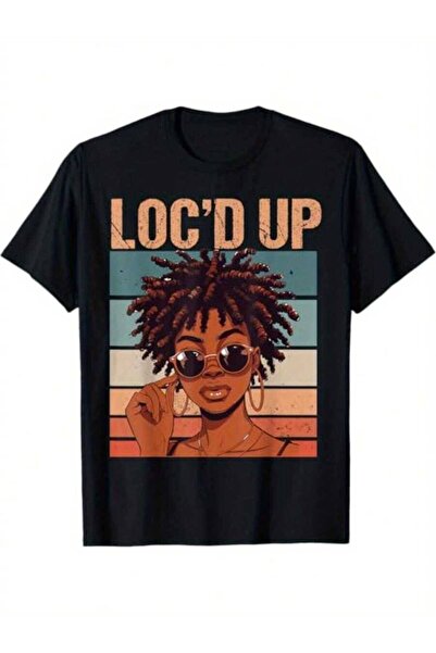 k222 تي شيرت نسائي مضحك من Funny Locs Gift، قماش ناعم، قابل للتنفس، مريح، بأك...