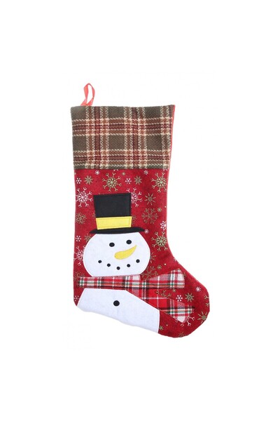 Rao Gift Stocking, RAO with Patterned , Red, Size 20X40 Cm, Textile, Interior