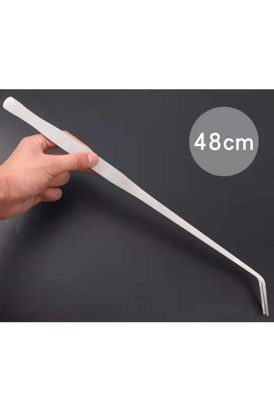 Choice 48cm Curved 48cm Stainless Steel Tweezers Fish Tank Aquatic Plants Aqa...