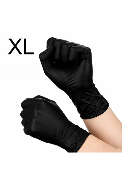 Choice1 10PCS Black-XL 10/60/100PCS Disposable Black Nitrile Gloves Housework...