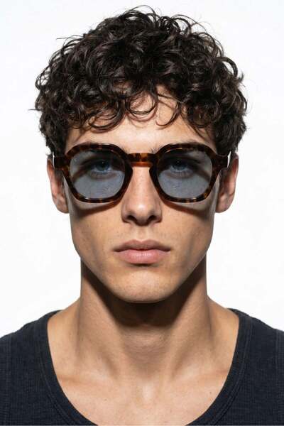 Bilge Karga Valeno Tortoise Blue Men's Sunglasses