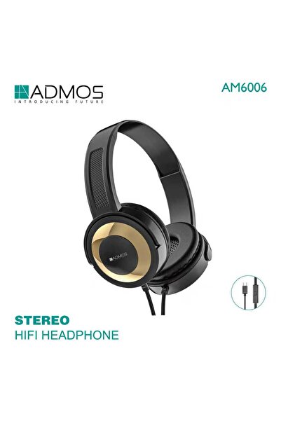 ADMOS Stereo HiFi Wired Over-Ear Headphones with Microphone | 3.5mm AUX Heads...