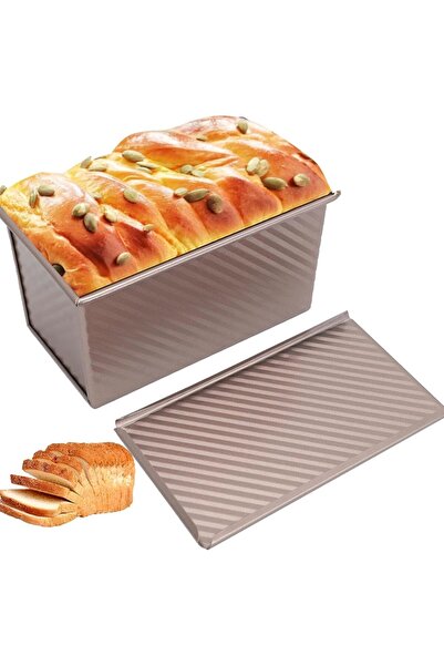 STARSTAR Non-stick bread mold with lid, large size, gold