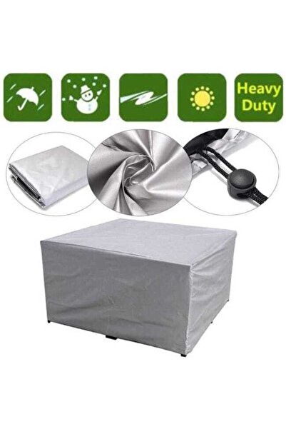 STARSTAR Waterproof rectangular tablecloth, gray, 180 x 120 x 74 cm