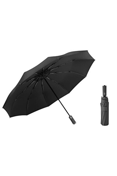 STARSTAR Large windproof umbrella, black UV-resistant coating, rain and sun p...