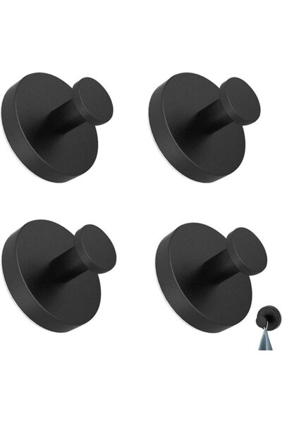 STARSTAR 4-Piece Pack Vacuum Suction Cup Hooks Strong Towel Rack Reusable Rot...