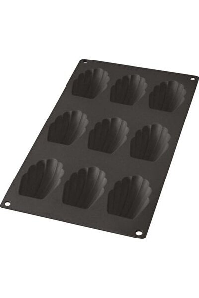 STARSTAR Two silicone 9-cup shell-shaped chocolate molds - black