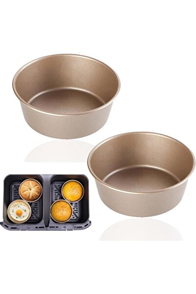 STARSTAR Mini Round Baking Pan for Airfryer, 2 Pieces, Reusable Non-Stick Pan...