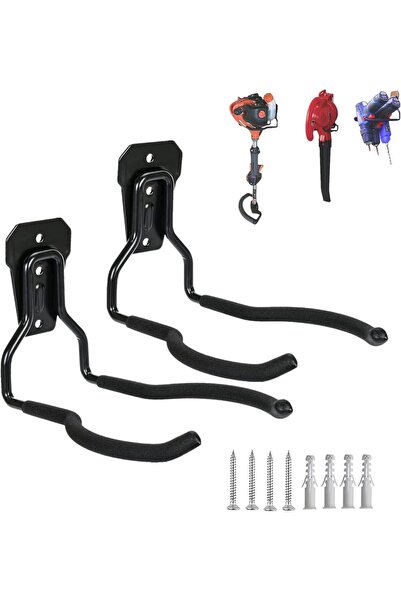 STARSTAR 2-Pack Brush Cutter Wall Mount Brackets, Universal Lawnmower Wall Ho...