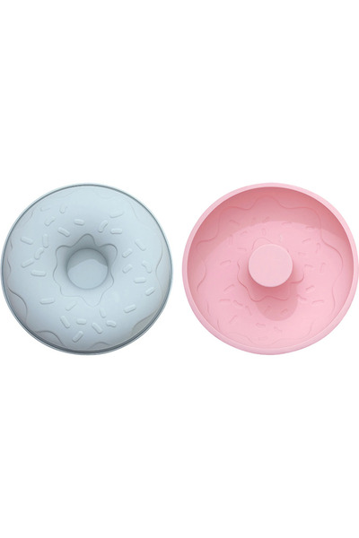 STARSTAR 2-piece round corrugated silicone cake and donut baking mold set - b...