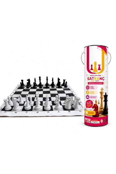 2''Lİ SATRANÇ SETİ (ÇANTALI SATRANÇ ve RULO SATRANÇ) PLASTİK TAŞLAR