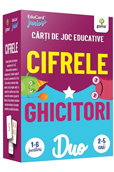Gama Cifrele. Ghicitori. Carti de joc educative