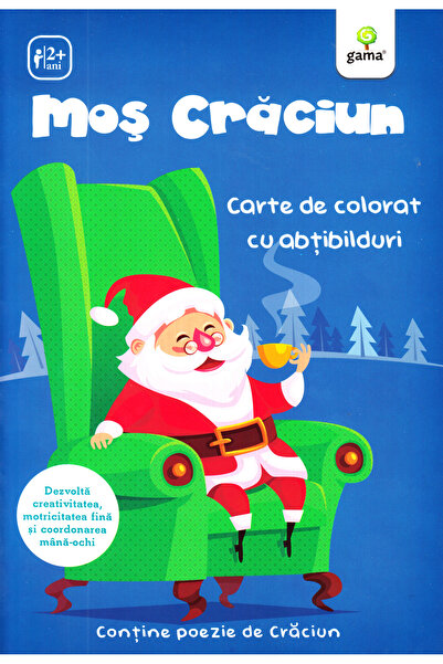 Gama Mos Craciun - Carte de colorat cu abtibilduri